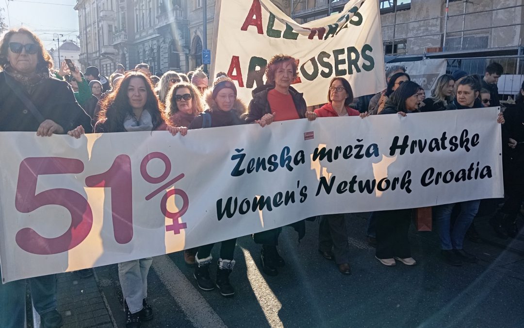 Ženska mreža Hrvatske sudjeluje u prosvjedu protiv fašizma